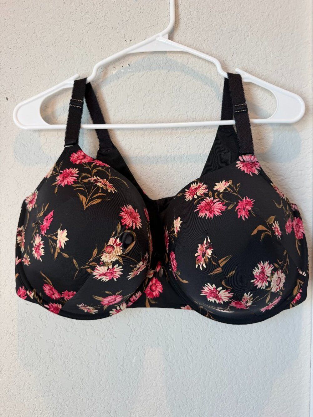 Torrid Curve Black Floral Bra Size 44F